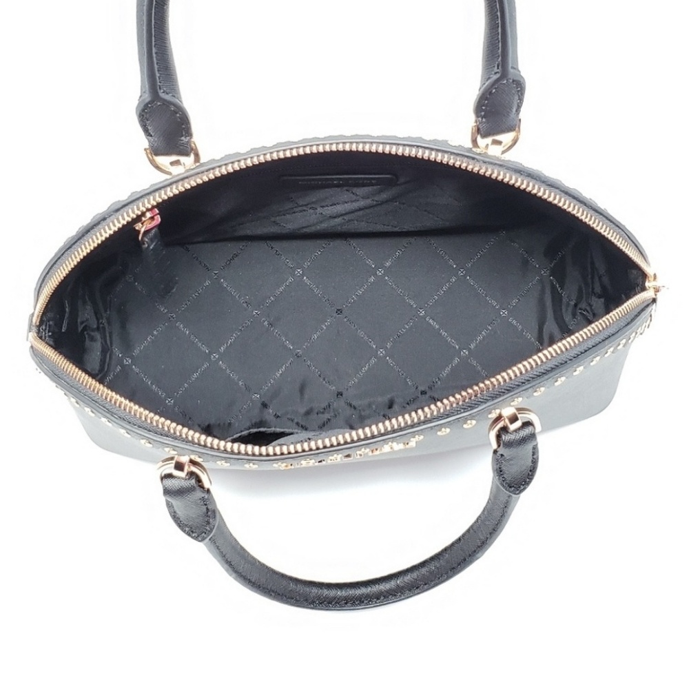⚠️SALE⚠️ Michael Kors Emmy Large Satchel Bag Black - Picture 3 of 6